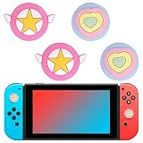 Copri Levette Analogiche per Nintendo Switch 2, Gommini Silicone Thumb Grip Joystick Caps per Joycon 2, Accessori Carini per Switch 2, 4 Pezzi Amore Bacchetta magica
