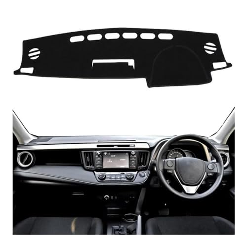Tapis de tableau de bord pour Toyota RAV4 2013-2018 noir