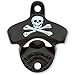 Black Powder Coated Skull & Bones Pirate Wall Bottle Opener