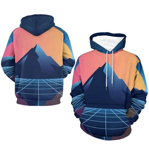 Sweat à capuche contre le froid pull unisexe rétro manche longue S - 7
