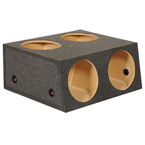 Qpower Quad 4 Hole 12 Inch Sealed Divided Speaker Box Subwoofer Enclosure #TOP2