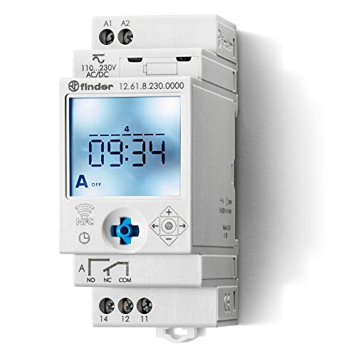 Interruptor horario programable Finder serie 12 para controlar tus luces y tiempos 2