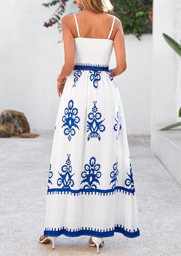 Image of PRETTYGARDEN Women's Summer Boho Maxi Dress Floral Sundresses
