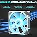 darkFlash 3-Pack 120mm PC Case Fans with Controller Hub & Remote, PWM ARGB Sync, Addressable RGB Cooling Fans for Computer Case & High Airflow(DM12PRO) (White)