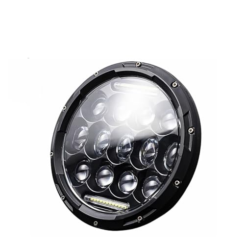 Phare LED 7 pouces pour Toyota Land Cruiser FJ40 FJ45 optique avant noire 60W 12V 24V