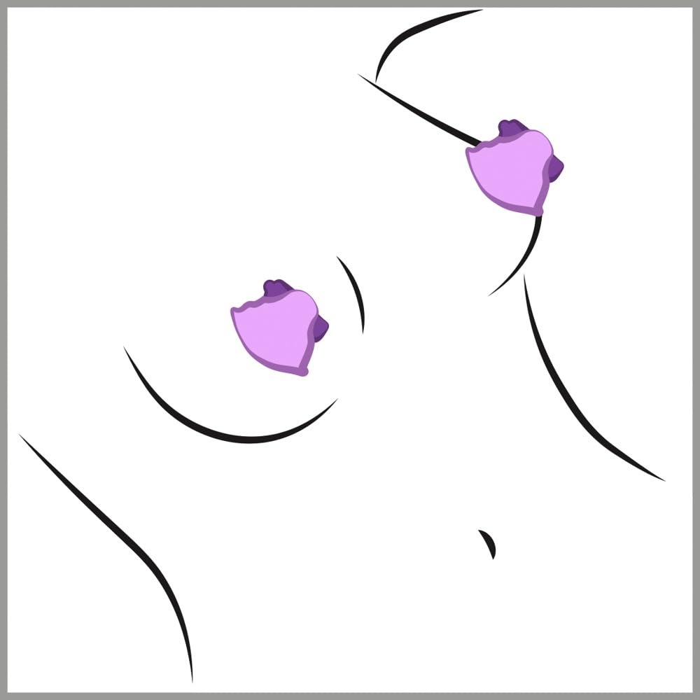 FANTASY FOR HER Nipple Suck-Hers Sucker Vibrazione Capezzolo, Viola - 78 g