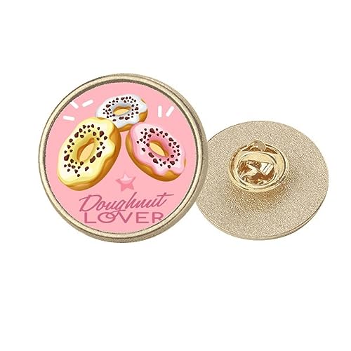 Broche ronde en métal doré pour dessert occidental en taille M