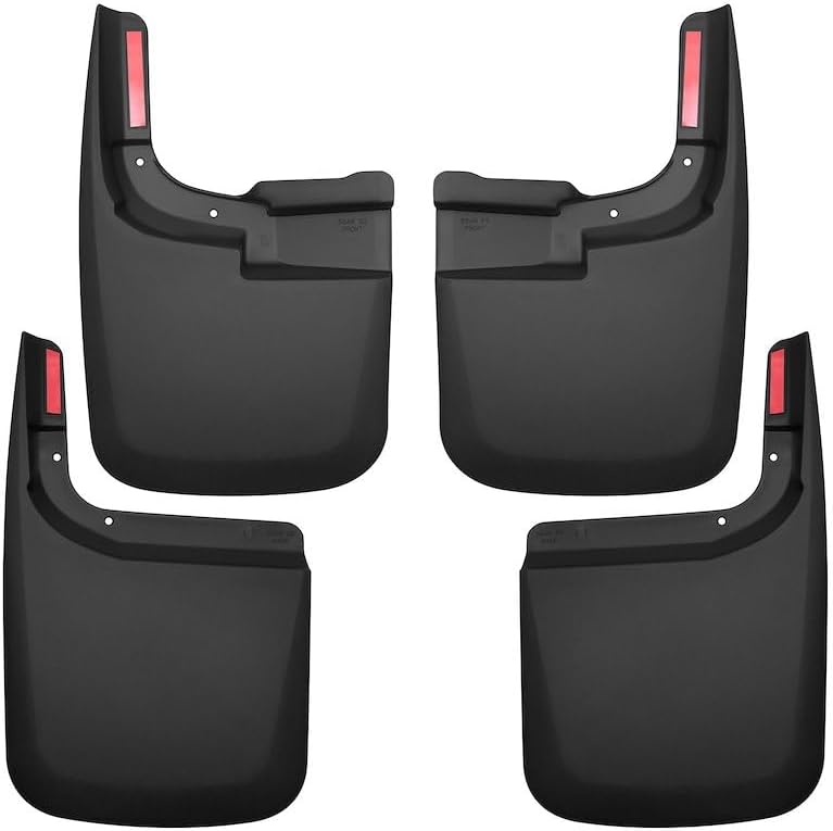 Husky 58466 | Custom-FIT MUD Guards for Ford Super Duty (2017–2025, SRW, NO Fender Flares) – 4PC Set