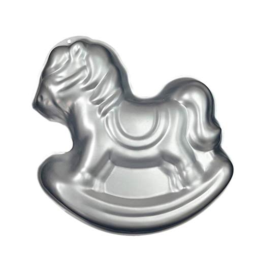 Image of Ulalaza Aluminum Cake Mold 3D Trojan Shape Baking Pan DIY Birthday Cake Mould Kitchen Supplies