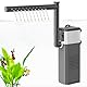 VILLNO 8W 12W Leistungsstarker Aquarienfilter für 15–150L Aquarien, Leise 3-in-1 Aquarium Filter, 400LPH 700LPH Einstellbarer Aquarium Innenfilter für Schildkröten-/Garnelen-/Zuchtbecken