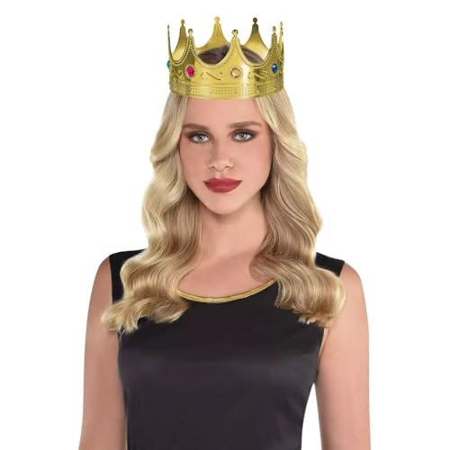 Luxurious Gold Royal Crowns - 0.75" x 8" (1 Pc) - Perfect for Parties, Regal Decor & Royalty-Themed Events by Amscan - Image 4
