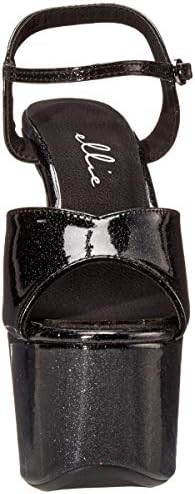 Ellie Shoes Women's 711-BABBLE Heeled Sandal, Black, 11 M US | Image 1