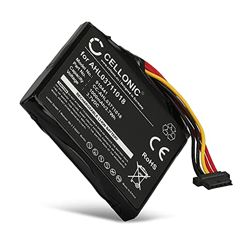 CELLONIC® Batterie AHL03711018 VF1C 4CQ02 1000mAh pour Tomtom GO 1000 1005 GO 2405M 2405T GO Live 1000 Live 1005 Live 2050 Live 14644 GPS système Navigation, Accu de Rechange Remplacement