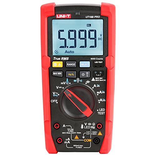 UNI-T UT18B Pro 1000V Digital True RMS Multimeter Handheld AC DC Voltage Tester Frequency Capacitance Meter