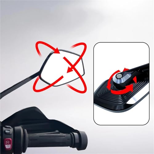 Espejos moto manillar ajustables para rutas en BMW R1300GS y conduccion trail de larga distancia 5