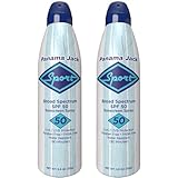 Panama Jack Sport Sunscreen Spray - SPF 50, Broad Spectrum UVA/UVB Protection, PABA, Paraben, Gluten & Cruelty Free, Water Resistant (80 Minutes), 5.5 OZ (Pack of 2)