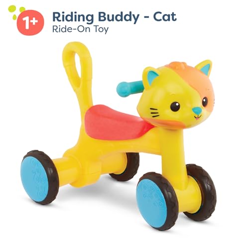 B. toys – Riding Buddy – Cat Ride-On Toy – Cat Ride-On with Wheels – Balance Bike for Toddlers – Indoor & Outdoor Riding Toys – 1 Year + by B. toys - Image 6