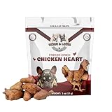 Benji & Louie Freeze Dried Chicken Heart - Natural Healthy Dog and Cat Treats, Single Ingredient, 2 oz