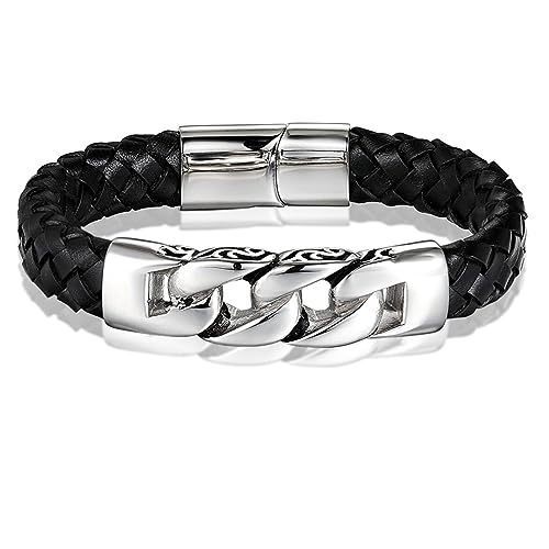 Bracelets pour hommes cuir vintage : combinaison masculine tendance et chic