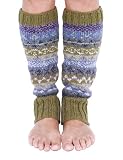 Versátil y funcional: tamaño regular, 38 cm de largo y 20 cm de circunferencia (medidas aproximadas) para mantener las piernas calientes sobre calcetines, medias, leggings o jeans, tanto en interiores como en exteriores