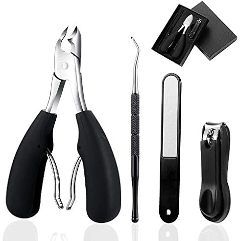 Onlylove Toenail Clipper for Thick Nails Clippers for Ingrown Hard Toe, Black, 1 Count Cover
