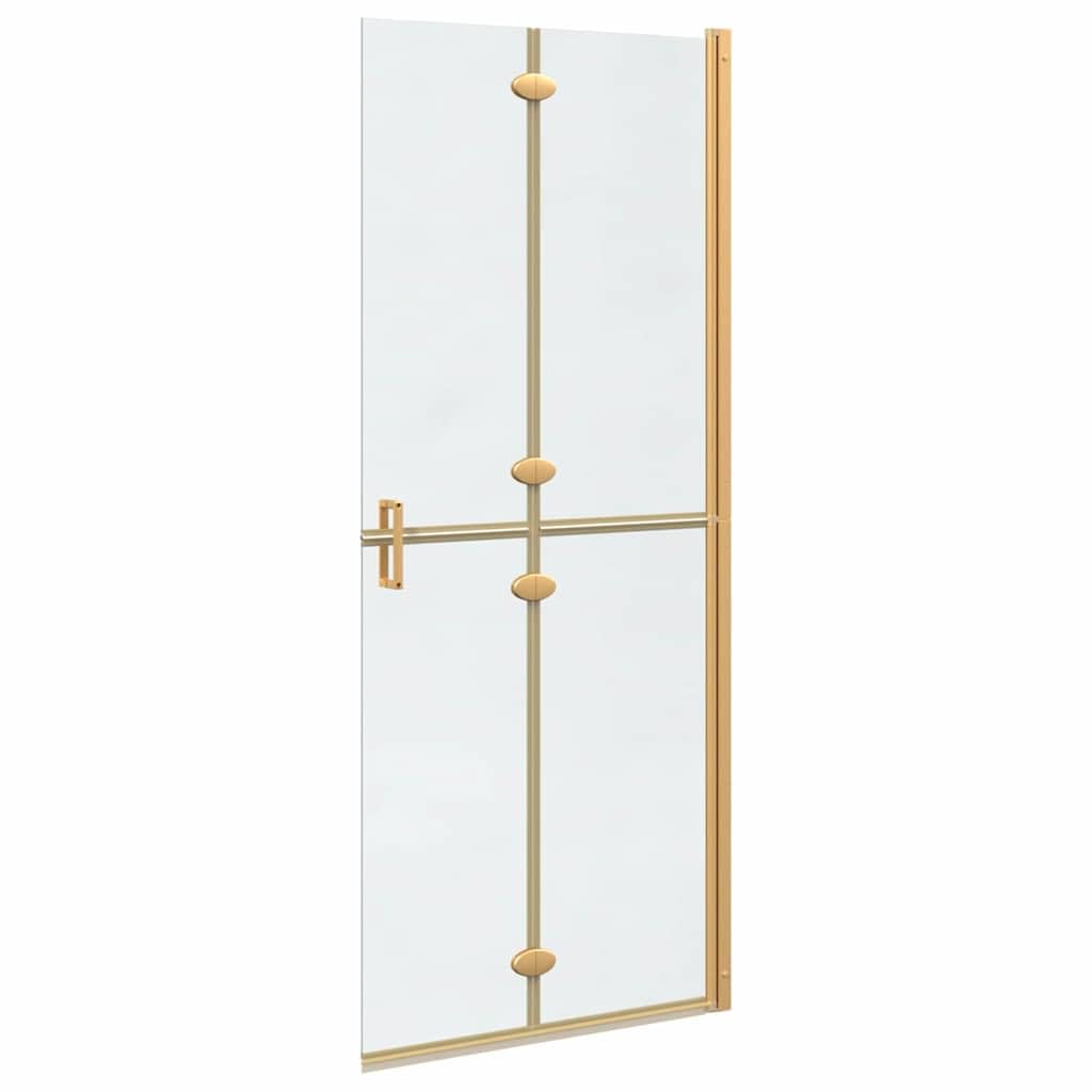 Składana ścianka prysznicowa z przezroczystego szkła ESG 80 x 190 cm, zajmuje mało miejsca, przezroczysta, składana kabina prysznicowa z aluminiową ramą do Twojej łazienki