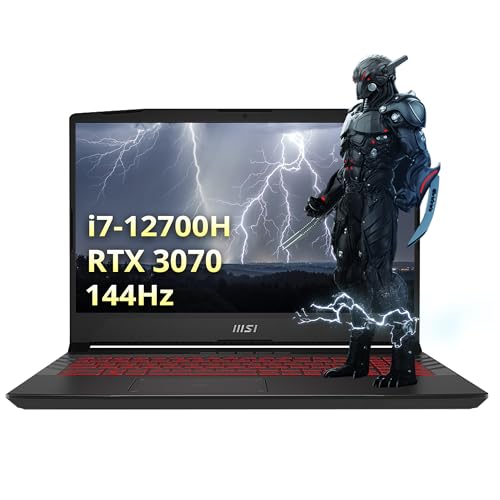 msi Pulse GL66 15.6" FHD 144Hz Gaming Laptop, Intel i7-12700H, NVIDIA GeForce RTX 3070, 32GB RAM, 1TB PCIe SSD, RGB Backlit Keyboard, Win 11 Pro, Black (Renewed)