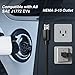 MEGEAR Skysword Ⅱ Level 1 EV Charger (110V, 16A, 25ft), EVSE Home Electric Vehicle Portable Charging Station (NEMA 5-15 Plug)