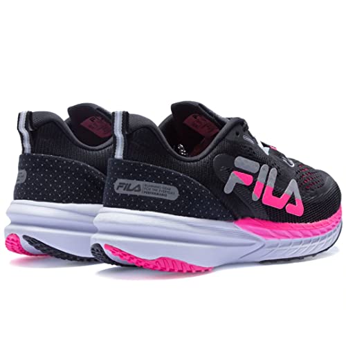 Tênis Fila Racer T2 Feminino Preto e Rosa, Cor: Preto, Tamanho: 35