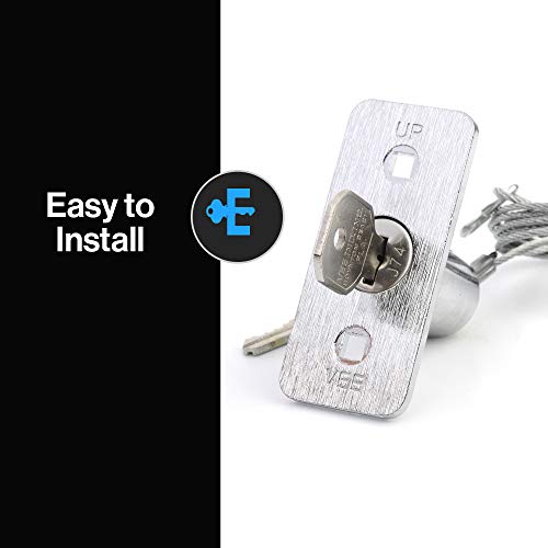 Image of Genie Universal Garage Door Emergency Release Kit, Model GER-R | Keyed Outdoor Emergency Release, for Garages Without Service Doors, Universal, Unlock the Garage Door During Power Outages