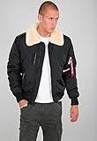 143104-461-black-beige-2 XL ALPHA INDUSTRIES Mens 143104-461-black-beige-2 XL Jacke, Black/beige, XXL