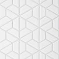 Bedrosians Le Cafe 1" x 2" Half Hexagon Matte Porcelain Mosaic, White (10-Pack, 9.6 SF)