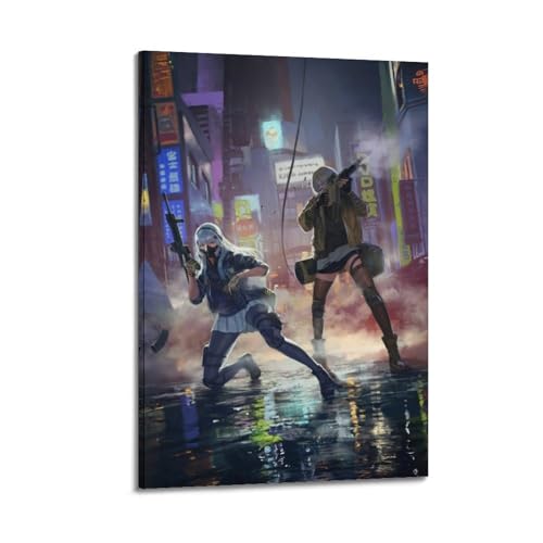 ASDASDHBW Póster artístico de anime Heroine, póster decorativo de lienzo para pared e impresión artística moderna para decoración de dormitorio familiar, 16 x 24 pulgadas (40 x 60 cm)