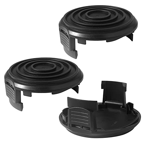 Kaberalty WA0037 Spool Cap Covers Compatible with Worx WA0014 WG168 WG184 String Trimmers,WA0037 Cap Covers Weed Eater Spool Cap for Worx Parts (3 Pack)