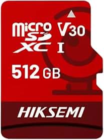 Cartão de Memória Micro SD 512GB HS-TF-E1 Alta Velocidade Classe 10 para Celular, Câmeras, Drone e Armazenamento