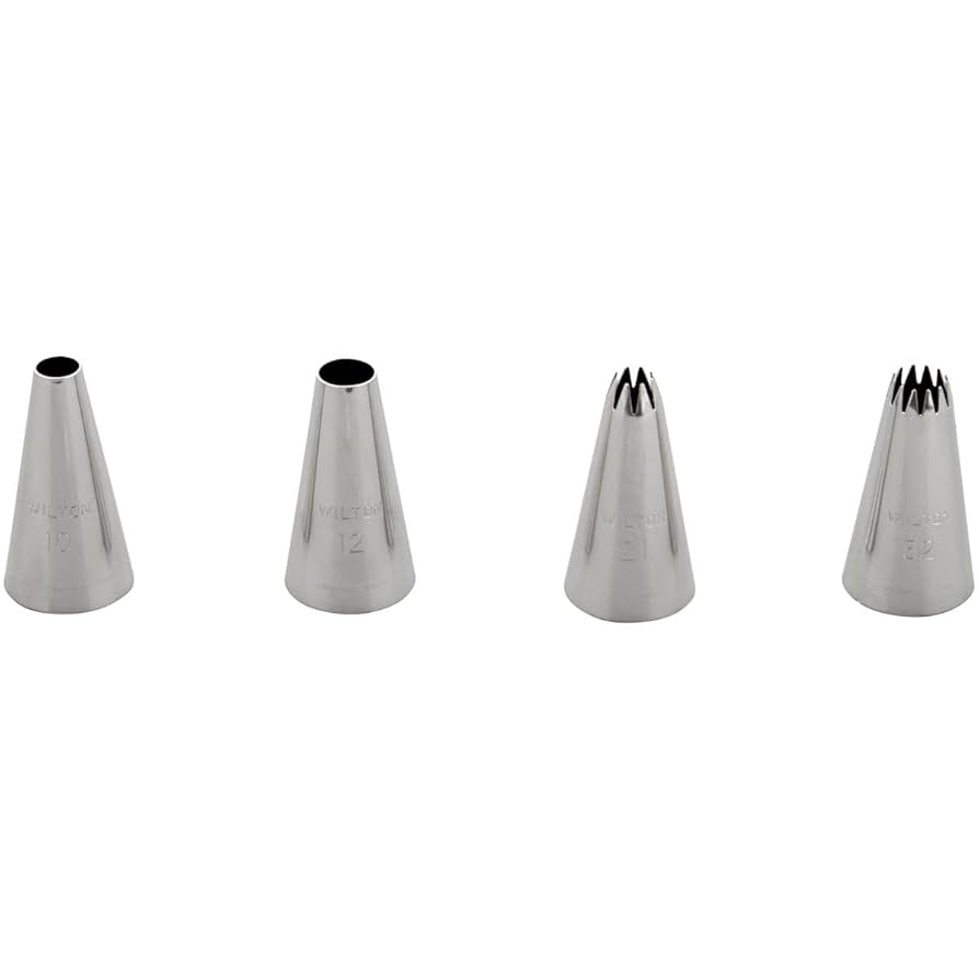 Amazon.com: Wilton Round Star Icing Tip Set, Large: Home