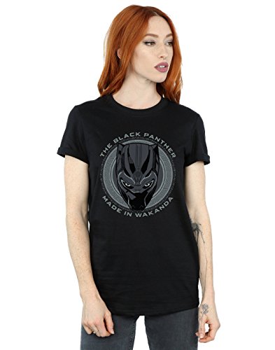 Image of Marvel Women's Black Panther Made in Wakanda Boyfriend Fit T-Shirt Black X-Large