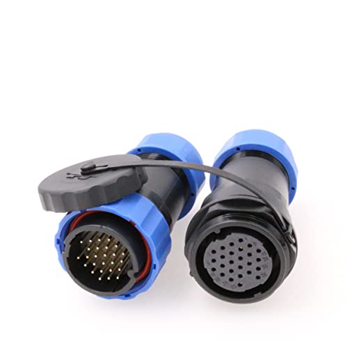 Eonvic SD28 26Pin Waterproof Aviation Connector 28mm IP68 5A 250V Docking Plug Socket Industrial Circular Connector Mating Plugs - Image 3