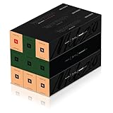 Nespresso Vertuo Coffee Pods, 90 Mixed Pack - 40 Melozio, 30 Stormio and 10 Melozio Decaf Capsules for Nespresso Machines. Make Espressos, Cappuccino, Lattes and Iced Coffee at home. Recyclable Pods