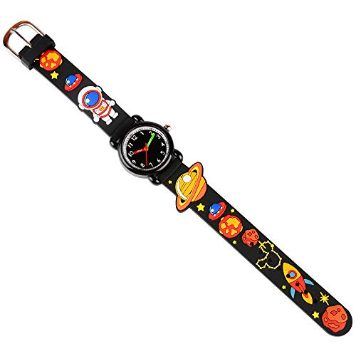 Image of Kids Watches for Boys Girls, 3D Cartoon Wrist Watch for Child Ages 3-8 | Cute Soft Silicone Watchband, Analog Dial, Daily Waterproof Durable, Birthday Christmas Ideal Gift for Little Child
