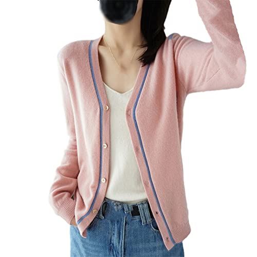 Cardigan d'automne en cachemire femme tricot grande taille pull ample en laine