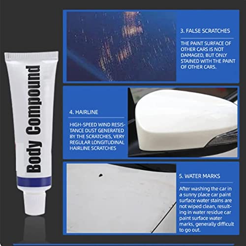 Shiny Boat Faded Gelcoat Restorer, Mite-Wood Boat Cleaner, Mite-Wood Gelcoat Restorer, Boat Gelcoat Repair Kit, Car Body Compound Car Scratch Remover (3PCS)