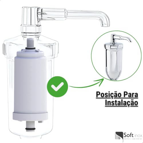 SOFTINOX Kit 2 Refil Vela de Torneira Filtro Universal Pro Saúde Água Pura e Segura