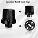 Ignition Key Knob Push Turn Switch & Insert Set Replacement for 2007-2015 Mazda CX-9 2006-2007 Mazda 6 2007-2011 CX7 | Replaces D461-66-141A-02 D6Y1-76-142 D46166141A02 - keyless Start Ignition Button