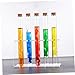 JECOMPRIS 16pcs Glass Test Tubes Cork Stoppers Test Tubes Industrial Glass Tubing Brush Funnel for Boys and Girls Lab Equipment