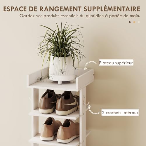 Meuble de rangement chaussures compact pour petits espaces - 7