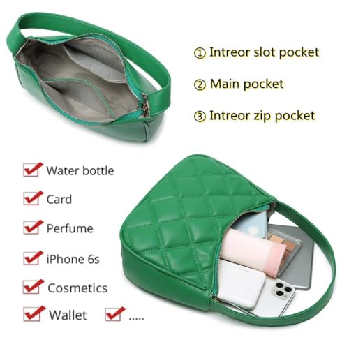 Image of CYHTWSDJ Shoulder Bags for Women, Cute Hobo Tote Handbag Mini Clutch Purse with Zipper Closure