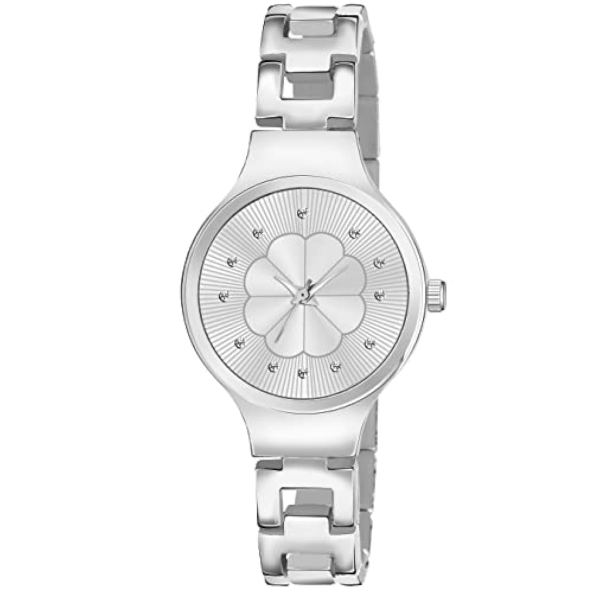 Women's Analogue Designer Dial Metal Strap Watch