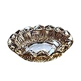 Nettoyage rapide : surface du cendrier en cristal arrondie pour cacher la saleté, l'eau peut être propre.