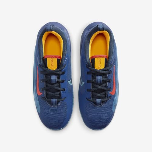 Nike IsoFly Big Kids' Basketball Shoes (FN4384-400, Mystic Navy/Armory Navy/Aegean Storm/Cosmic Clay) Size 4.54
